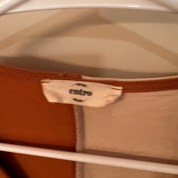 Large oversized color block top. Copper and cream. - Picture 2 of 3